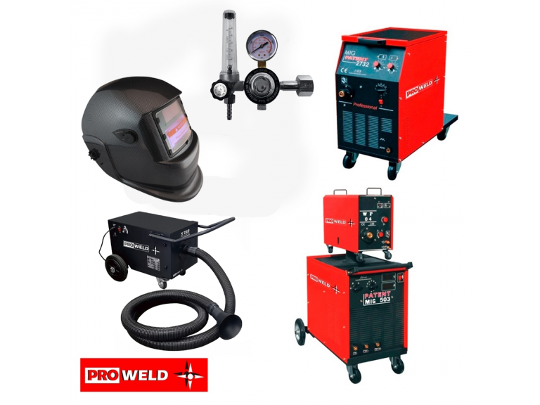 En el da de hoy recibimos una nueva importacin de equipos y sus repuestos de la marca PROWELD. Nuevamente volvieron a ingresar las soldadoras MIG 260, y 350 Amp. compactas y con cabezal separado, grupos de enfriamiento para torchas refrigeradas y extrac